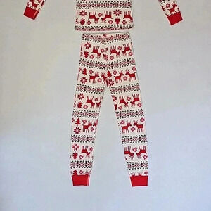 HANNA ANDERSSON Sz 130 US 8 Christmas Reindeer‎ Pajama Set